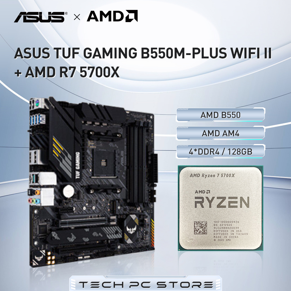 X870E Atx Motherboard - AMD Ryzen 7 5700X + ASUS